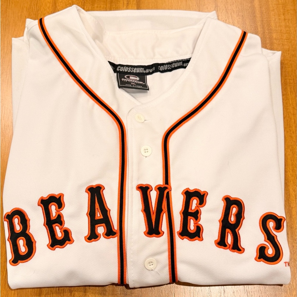 Colosseum White Jersey with Orange Accents